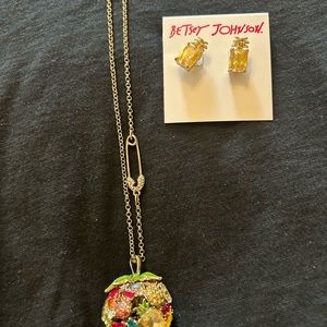 Betsy Johnson Necklace/ Earring Set